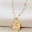 Load image into Gallery viewer, Dainty St. Christopher Necklace • Saint Christopher Medallion • Patron Saint of Travelers • Protection • Religious Jewelry