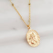 Load image into Gallery viewer, Dainty St. Christopher Necklace • Saint Christopher Medallion • Patron Saint of Travelers • Protection • Religious Jewelry