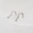 Load image into Gallery viewer, Ball or Dome Nose Stud • 18g or 20g • Surgical Steel • Tiny Ball Top Nose Screw • Delicate Nose Stud • Minimalist • Round 2mm Ball • Dainty