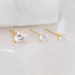Load image into Gallery viewer, Tiny Sparkle Studs • CZ Set • Little Crystal Earring Studs • Delicate Stud Set • Multiple Piercing Set • Mixed Stud Set • Cubic Zirconia