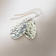 Load image into Gallery viewer, Gold Oval Disk Earrings • Gold Drops • Hammered Disc Drops • Simple Gold Earrings • Minimalist Jewelry • Circle Earrings