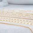 Load image into Gallery viewer, Gold Link Bracelets • Choose Your Style • Layering Bracelet • Box Chain • Sequin Chain • Cuban Curb Link • Paper Clip Link • Chunky Chain