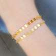 Load image into Gallery viewer, Gold Link Bracelets • Choose Your Style • Layering Bracelet • Box Chain • Sequin Chain • Cuban Curb Link • Paper Clip Link • Chunky Chain