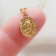 Load image into Gallery viewer, Dainty St. Christopher Necklace • Saint Christopher Medallion • Patron Saint of Travelers • Protection • Religious Jewelry