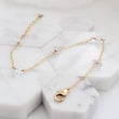 Load image into Gallery viewer, Herkimer diamond station bracelet available in 14k gold fill, rose gold fill or sterling silver by Studio Blue on Etsy