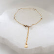 Load image into Gallery viewer, Herkimer Diamond Chain • Station Bracelet • Layering Chain • Modern Style • Minimalist • Bridesmaid Gift • Bridal Jewelry