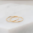 Load image into Gallery viewer, 14k Gold Super Thin Endless Hoops • 22g • Tiny Hoop Earrings • Seamless Hoops • Dainty Earrings • Cartilage • Tragus • Septum • Nose