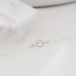 Load image into Gallery viewer, Diamond CZ Bezel Bracelet • Solitaire Bracelet • Layering Bracelet • Delicate Gold & Cubic Zirconia Bracelet • Wedding Jewelry