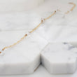 Load image into Gallery viewer, Herkimer diamond station bracelet available in 14k gold fill, rose gold fill or sterling silver by Studio Blue on Etsy