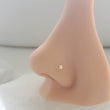 Load image into Gallery viewer, Tiny Star 14K Gold Nose Stud • 20G • 3mm Star • L Bend • Delicate Nose Stud • Minimalist • Dainty • Yellow or White Gold