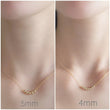 Load image into Gallery viewer, Floating Bead Necklace • Delicate Gold Necklace • Multiple Bead Necklace • Customize • Personalize • Dainty Jewelry • Minimalist Style