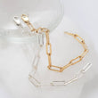 Load image into Gallery viewer, Chunky Paperclip Link Bracelet • Minimalist Chain • Simple Jewelry • Chunky Links • Modern Gold Links • Paper Clip Link • Chunky Chain
