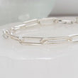 Load image into Gallery viewer, Chunky Paperclip Link Bracelet • Minimalist Chain • Simple Jewelry • Chunky Links • Modern Gold Links • Paper Clip Link • Chunky Chain