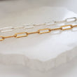 Load image into Gallery viewer, Chunky Paperclip Link Bracelet • Minimalist Chain • Simple Jewelry • Chunky Links • Modern Gold Links • Paper Clip Link • Chunky Chain