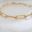 Load image into Gallery viewer, Chunky Paperclip Link Bracelet • Minimalist Chain • Simple Jewelry • Chunky Links • Modern Gold Links • Paper Clip Link • Chunky Chain