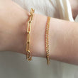 Load image into Gallery viewer, Chunky Paperclip Link Bracelet • Minimalist Chain • Simple Jewelry • Chunky Links • Modern Gold Links • Paper Clip Link • Chunky Chain