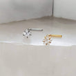 Load image into Gallery viewer, Star CZ Diamond L Bend Nose Stud • 18g or 20g • 316L Surgical Steel • Gold • Delicate Nose Stud • Dainty Stud • Star Shape • Body Jewelry