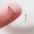 Load image into Gallery viewer, Tiny Diamond CZ Flat Back Studs • Threadless • Lobe • Labret • Monroe • Cartilage • Lip • Body Jewelry • Implant Grade Titanium • 18g