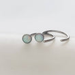 Load image into Gallery viewer, Delicate Opal Hug Hoops • Titanium • 20 Gauge • Thin Opal Hoops • Bezel Set • Modern Hoop Earrings • Tiny Hug Hoops • Delicate Earrings