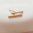 Load image into Gallery viewer, Little Modern Bar Studs • Silver Bar Earrings • Dainty Minimalist Studs • Tiny Bar Studs • Multiple Piercings • Clean Lines • Ear Stack