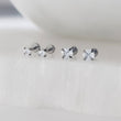 Load image into Gallery viewer, Tiny Diamond CZ Flat Back Studs • Threadless • Lobe • Labret • Monroe • Cartilage • Lip • Body Jewelry • Implant Grade Titanium • 18g