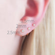 Load image into Gallery viewer, Our TINIEST Sparkle Hug Hoops • 20 Gauge • Thin CZ Hoops • Open Skinny Hoop • Modern Hoop Earrings • Tiny Sparkle Hug Hoops