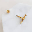 Load image into Gallery viewer, Snake Studs • Ball Back • Screw Back • Gold Snake Earrings • Small Stud Earrings • Little Snakes • 16g • Snake Jewelry • Body Jewelry