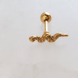 Load image into Gallery viewer, Snake Studs • Ball Back • Screw Back • Gold Snake Earrings • Small Stud Earrings • Little Snakes • 16g • Snake Jewelry • Body Jewelry