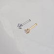 Load image into Gallery viewer, Star CZ Nose Bone • 20 Gauge Nose Stud • Star CZ Diamond Nose Stud • 20g • 316L Surgical Steel • Dainty Stud • Star Shape • Body Jewelry