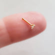 Load image into Gallery viewer, Star CZ Nose Bone • 20 Gauge Nose Stud • Star CZ Diamond Nose Stud • 20g • 316L Surgical Steel • Dainty Stud • Star Shape • Body Jewelry