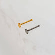 Load image into Gallery viewer, Tiny Star Nose Studs • Nose Bone • 20g • Surgical Steel • Gold • 2.5mm Star Stud • Delicate Nose Stud • Dainty Stud
