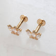Load image into Gallery viewer, Marquise Diamond CZ Flat Back Studs