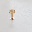 Load image into Gallery viewer, 14K Gold Flat Back Studs • Comfort Studs • Sleep In Earrings • Push In Flat Back • Ear Stack • Multiple Piercings • 18g • Fine Body Jewelry