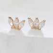 Load image into Gallery viewer, Marquise Diamond CZ Flat Back Studs