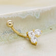 Load image into Gallery viewer, Sparkle Heart Eyebrow Ring • Petite Belly Ring • 316L Surgical Steel • Belly Button Piercing • Eyebrow Piercing • Curved Barbell • Screw