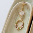 Load image into Gallery viewer, Flower Belly Ring • Floral Circle Dangle • Pastel Flowers • 14 Gauge • Body Jewelry • Floral Belly Ring • Navel Ring • Belly Button Piercing
