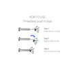 Load image into Gallery viewer, Marquise Diamond CZ Flat Back Studs
