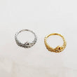 Load image into Gallery viewer, Little Snake Clicker Hoops • Hinged Segment Rings • Body Jewelry • 16 Gauge • Cartilage • Daith • Earlobe • Tiny Snakes • Surgical Steel