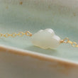 Load image into Gallery viewer, Cute Little Cloud Necklace • Mother of Pearl Cloud • Dainty Carved Cloud Charm • Cloud Jewelry • Dreamy Cloud Jewelry