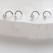 Load image into Gallery viewer, CZ Titanium Nose Screw • 18g or 20g • Implant Grade • 2mm and 3mm Prong Set Diamond CZ • Delicate Nose Stud • Dainty Stud •