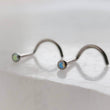 Load image into Gallery viewer, CZ Titanium Nose Screw • Bezel Set • 18g or 20g • Implant Grade • 2mm and 3mm Prong Set Diamond CZ • Delicate Nose Stud • Dainty Stud •