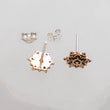 Load image into Gallery viewer, Golden Mandala Studs • Flower of Life • Bronze Earrings • Bohemian • Spiritual • Meditation • Delicate • Sacred Geometry • Zen Yoga Gift