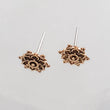 Load image into Gallery viewer, Golden Mandala Studs • Flower of Life • Bronze Earrings • Bohemian • Spiritual • Meditation • Delicate • Sacred Geometry • Zen Yoga Gift