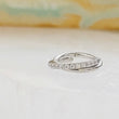 Load image into Gallery viewer, Double Twist Pavé Click In Hoop • Dainty Hinged Segment • 16G • Surgical Steel • Cubic Zirconia • Septum • Cartilage • Tragus
