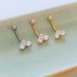 Load image into Gallery viewer, Sparkle Heart Eyebrow Ring • Petite Belly Ring • 316L Surgical Steel • Belly Button Piercing • Eyebrow Piercing • Curved Barbell • Screw