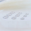 Load image into Gallery viewer, Titanium Endless Hoops • Tiny Hoops • Skinny Hoop • Seamless Hoops • F67 Implant Grade • Cartilage • Tragus • Septum • Nose Ring