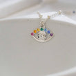 Load image into Gallery viewer, Rainbow Evil Eye Necklace