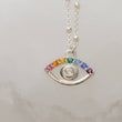 Load image into Gallery viewer, Rainbow Evil Eye Necklace