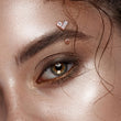 Load image into Gallery viewer, Sparkle Heart Eyebrow Ring • Petite Belly Ring • 316L Surgical Steel • Belly Button Piercing • Eyebrow Piercing • Curved Barbell • Screw