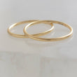 Load image into Gallery viewer, Sleeper Hoops • Thin Gold Hoop Earrings • Continuous Hoops • Endless Hoops • Comfort Hoops • Leave In Hoops • 20 Gauge • Delicate Jewelry
